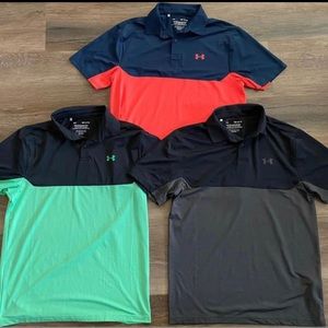 ALL THREE Men’s UA Color Block Polos